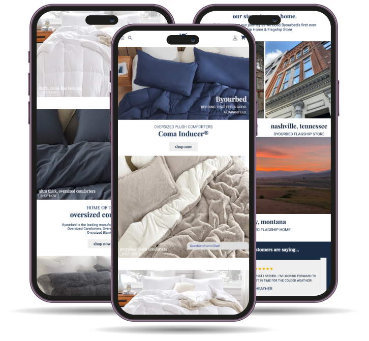 Responsive Mobile Designs for home furnishings Industry