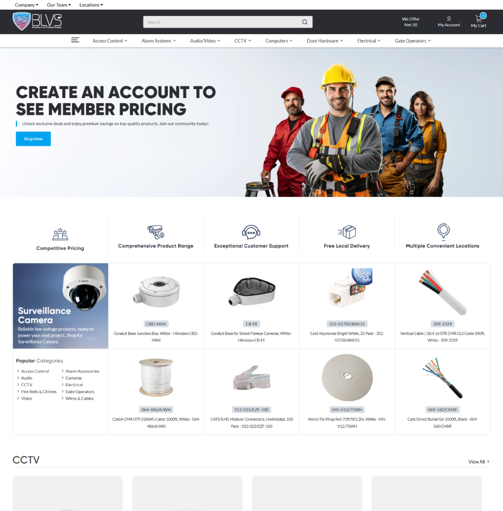 Redesigned home page