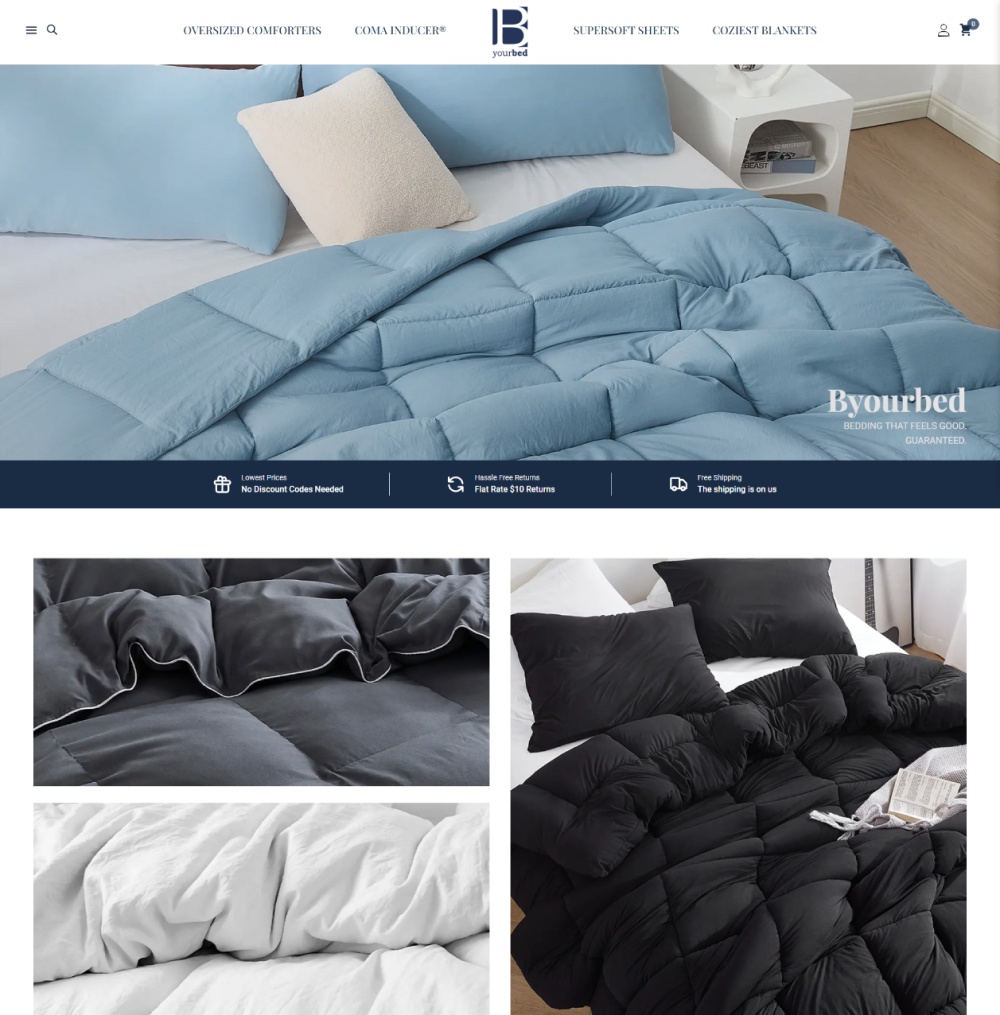 Redesigned home page
