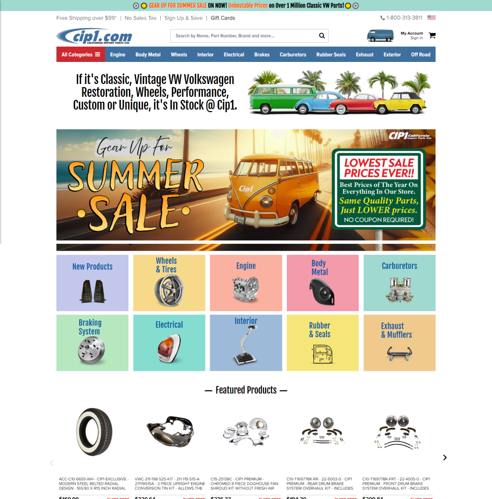 Redesigned home page