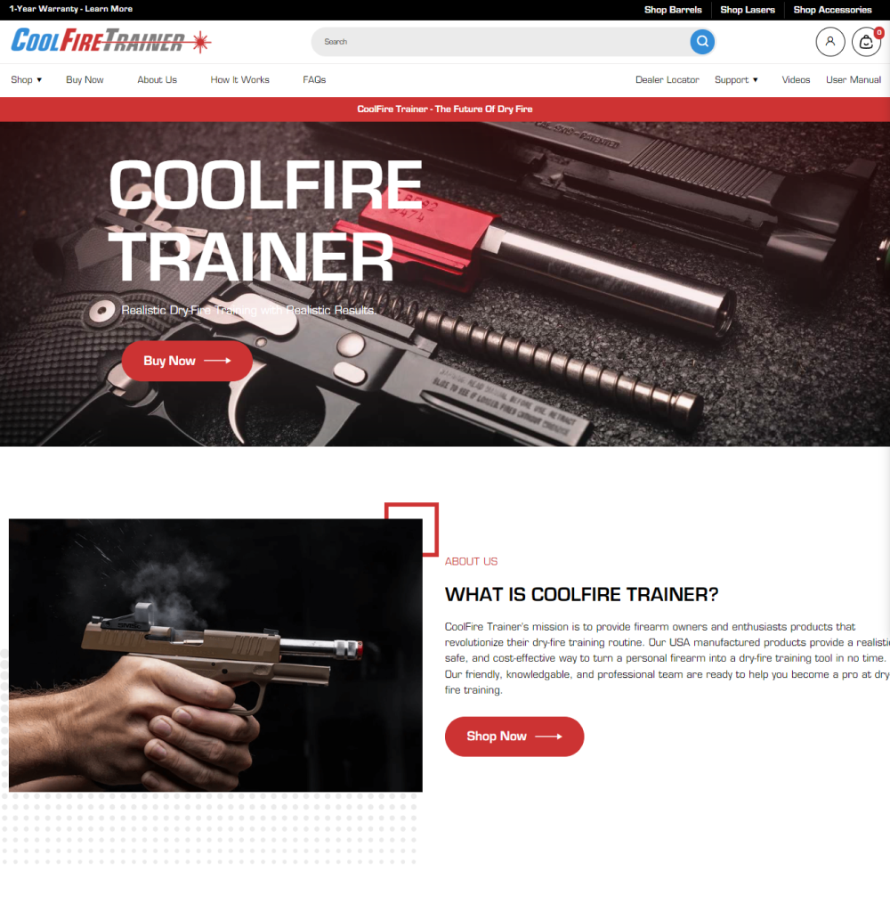 Redesigned home page