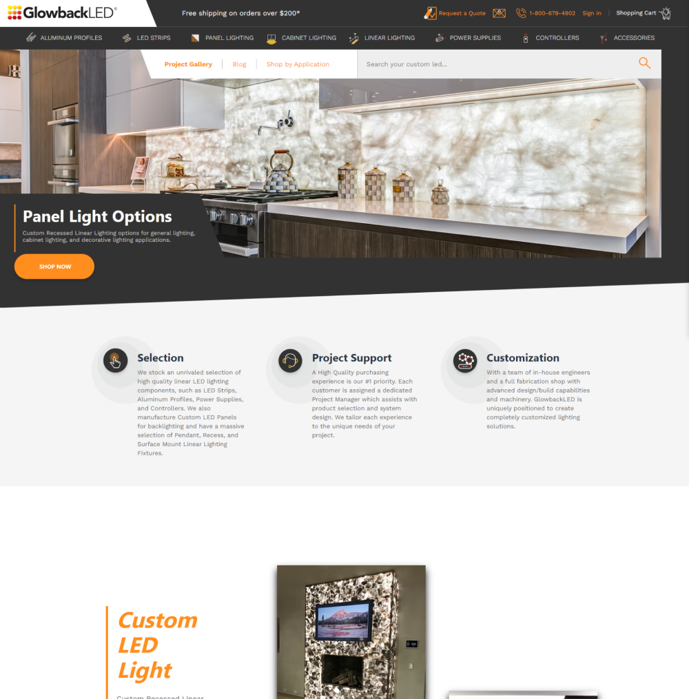 Redesigned home page
