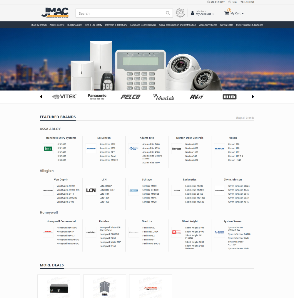 Redesigned home page