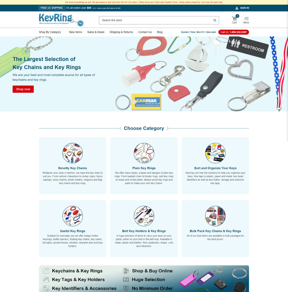 Redesigned home page