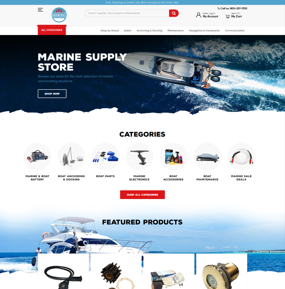 Redesigned home page