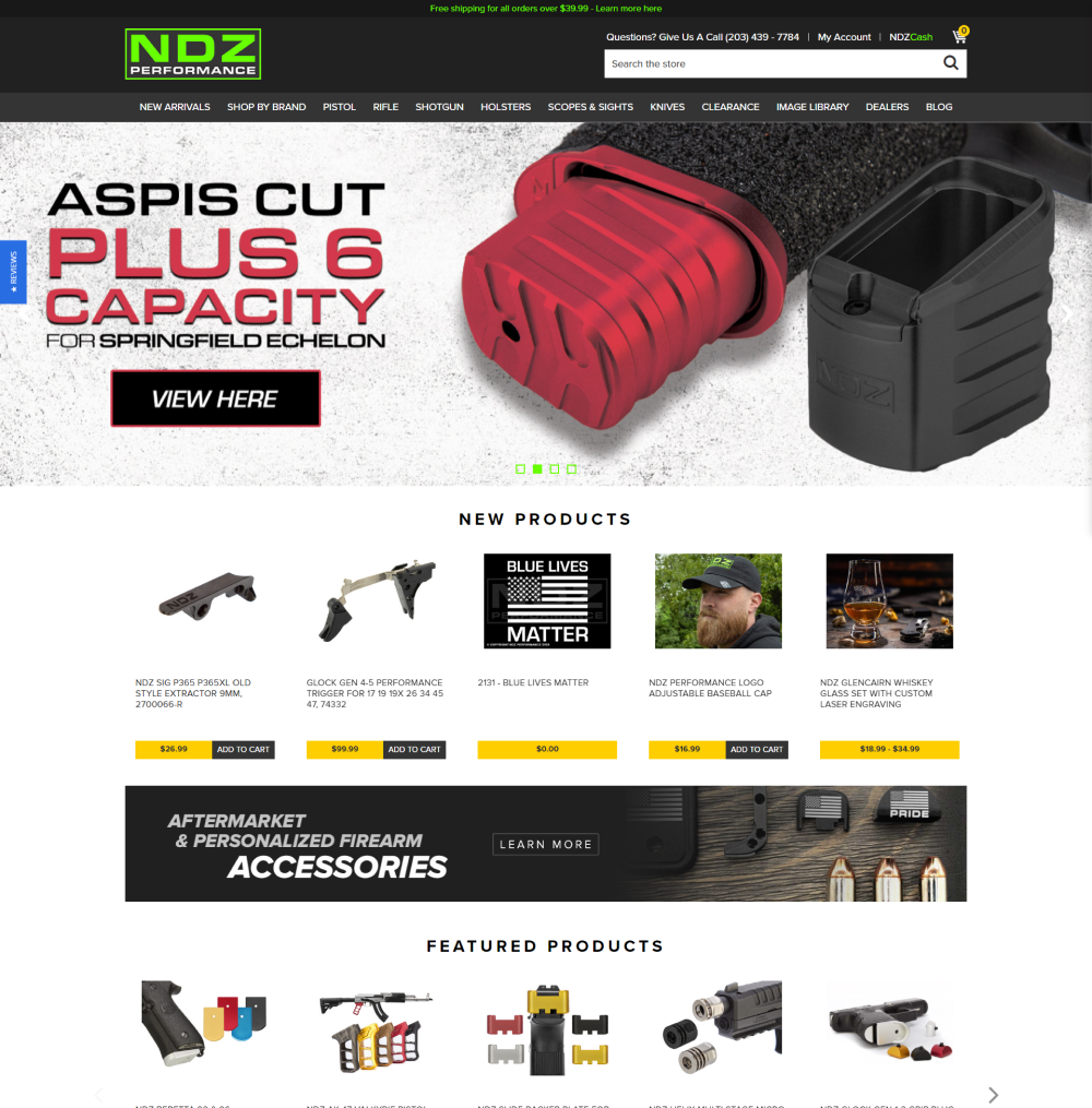 Redesigned home page
