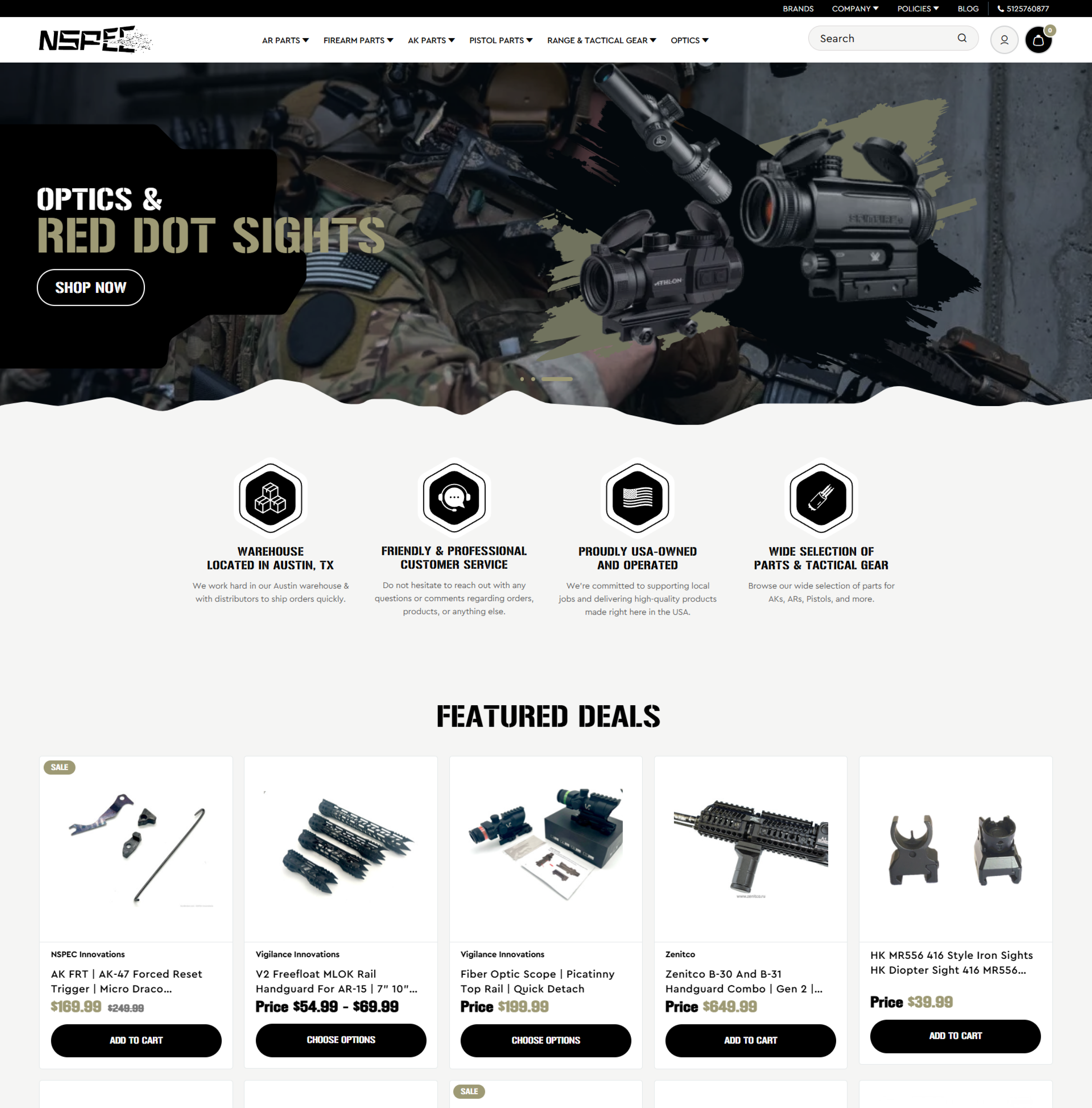 Redesigned home page