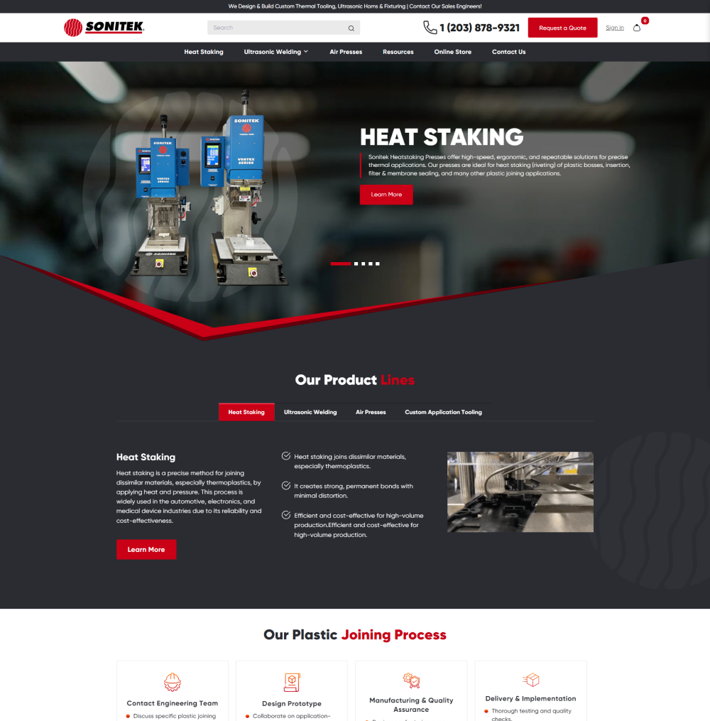 Redesigned home page