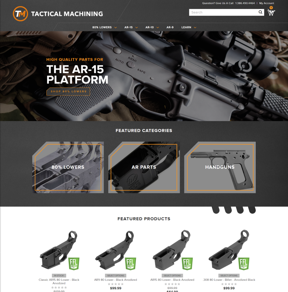 Redesigned home page