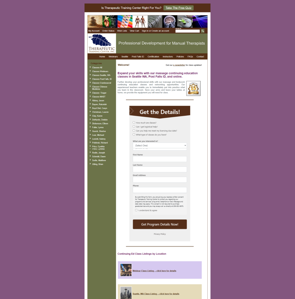 Previous home page