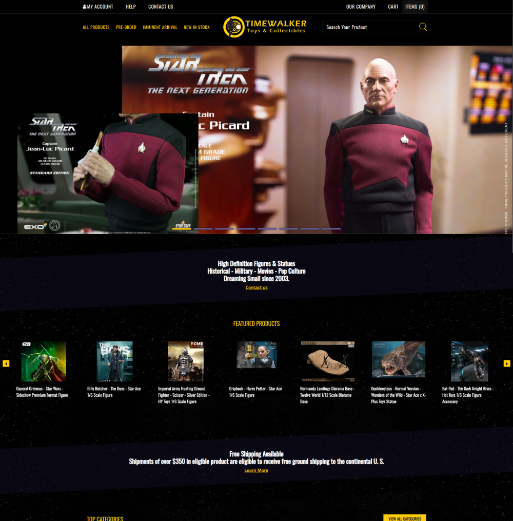 Redesigned home page