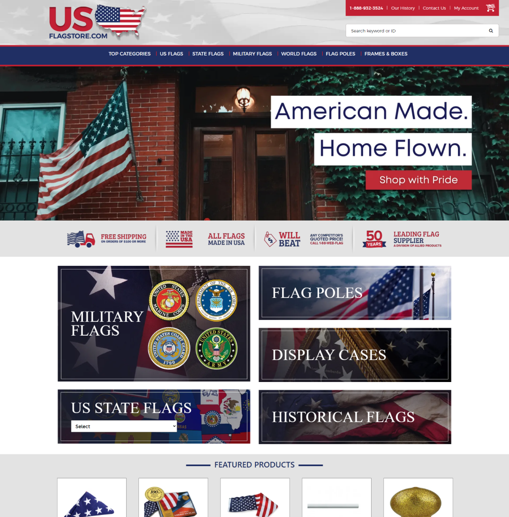 Redesigned home page