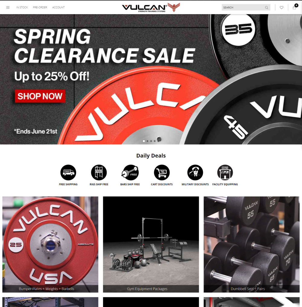 Redesigned home page
