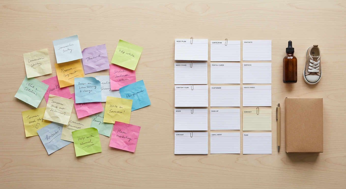 Scattered Topics vs Strategy