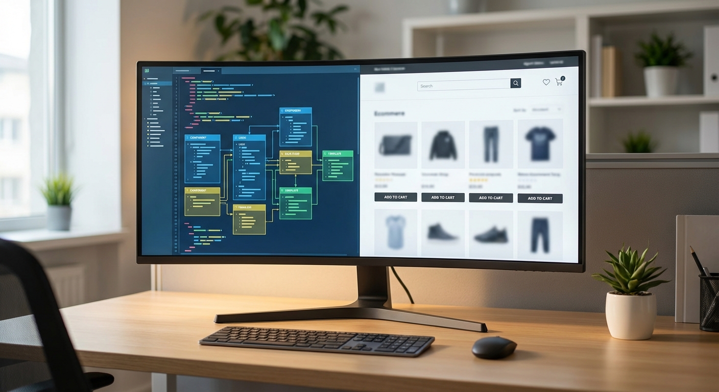 Code and storefront comparison