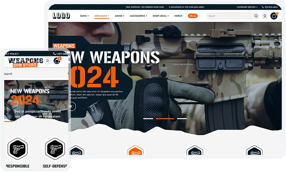 BigCommerce FireArms Template