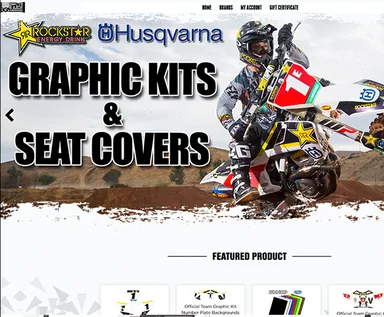 GUTS Racing motocross seat store on Volusion, redesigned by MAK Digital with a seat configurator