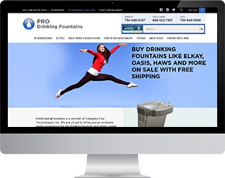 prodrinkingfountains.com Volusion Store re-design