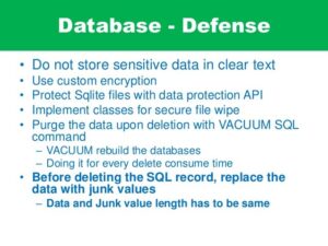 sensitive data