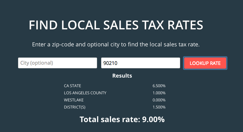 US-Sales-tax-Calculator