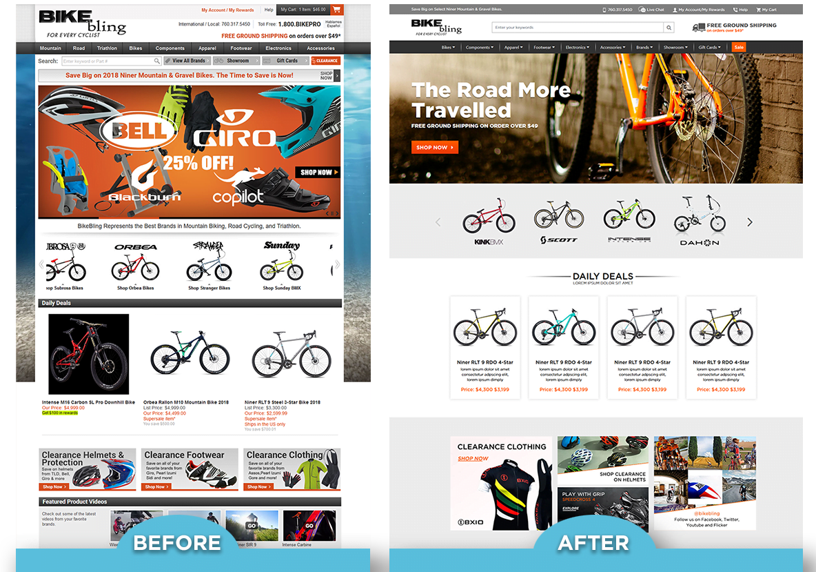bikebling.com - Volusion Design and Development