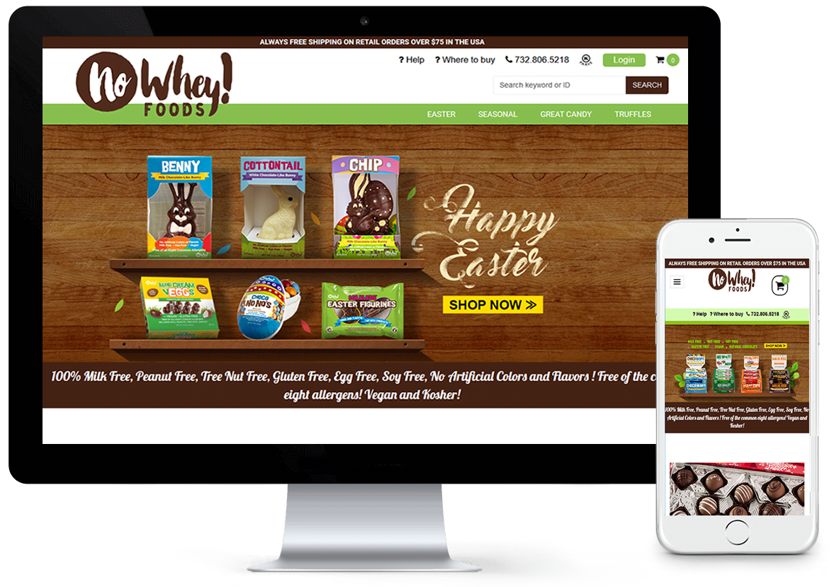 nowheychocolate.com - Volusion Web Design and Development