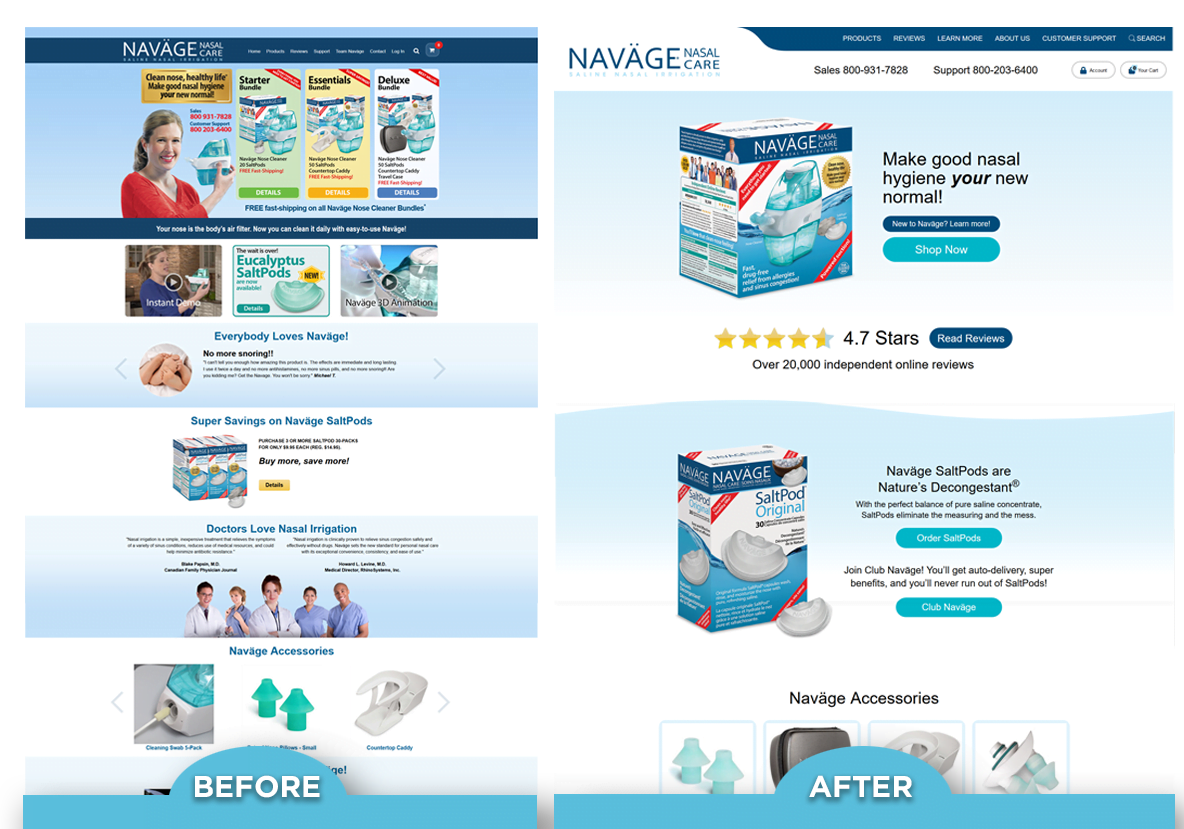 navage.com - BigCommerce Responsive Re-Design