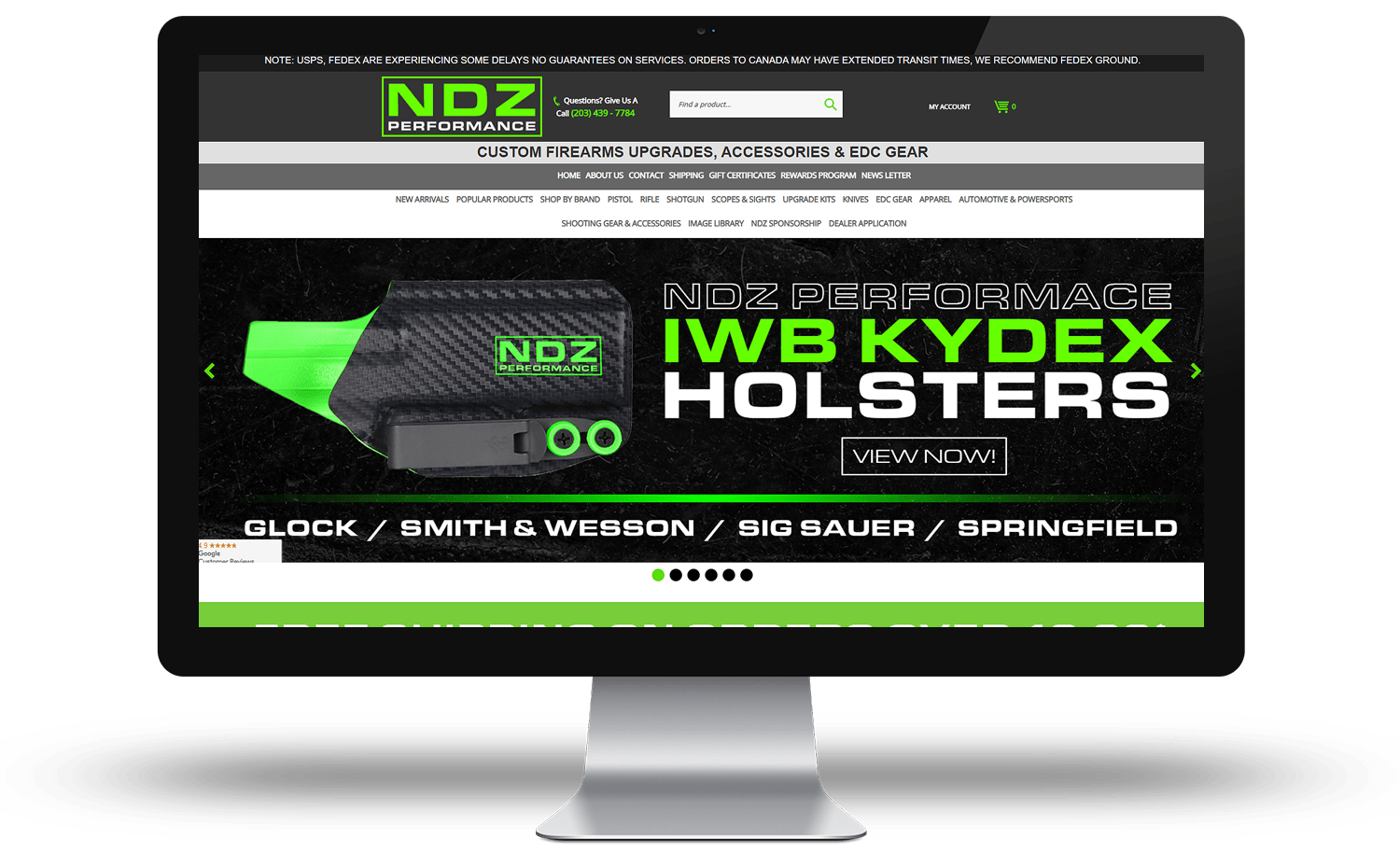 NDZ Performance Developed and SEO optomized on the BigCommerce Platform