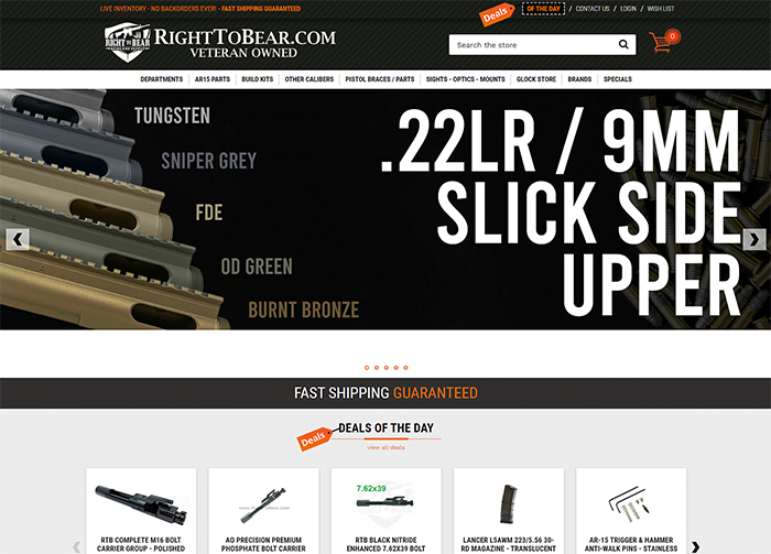 Development, Design and SEO for Firearms Industry
