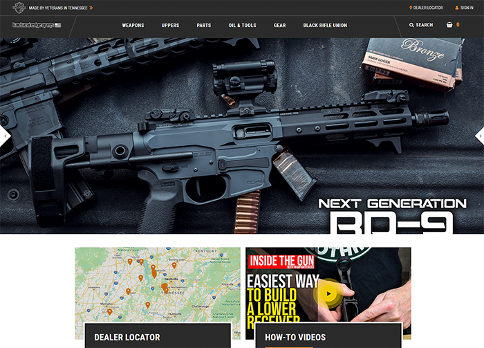 Development, Design and SEO for Firearms Industry