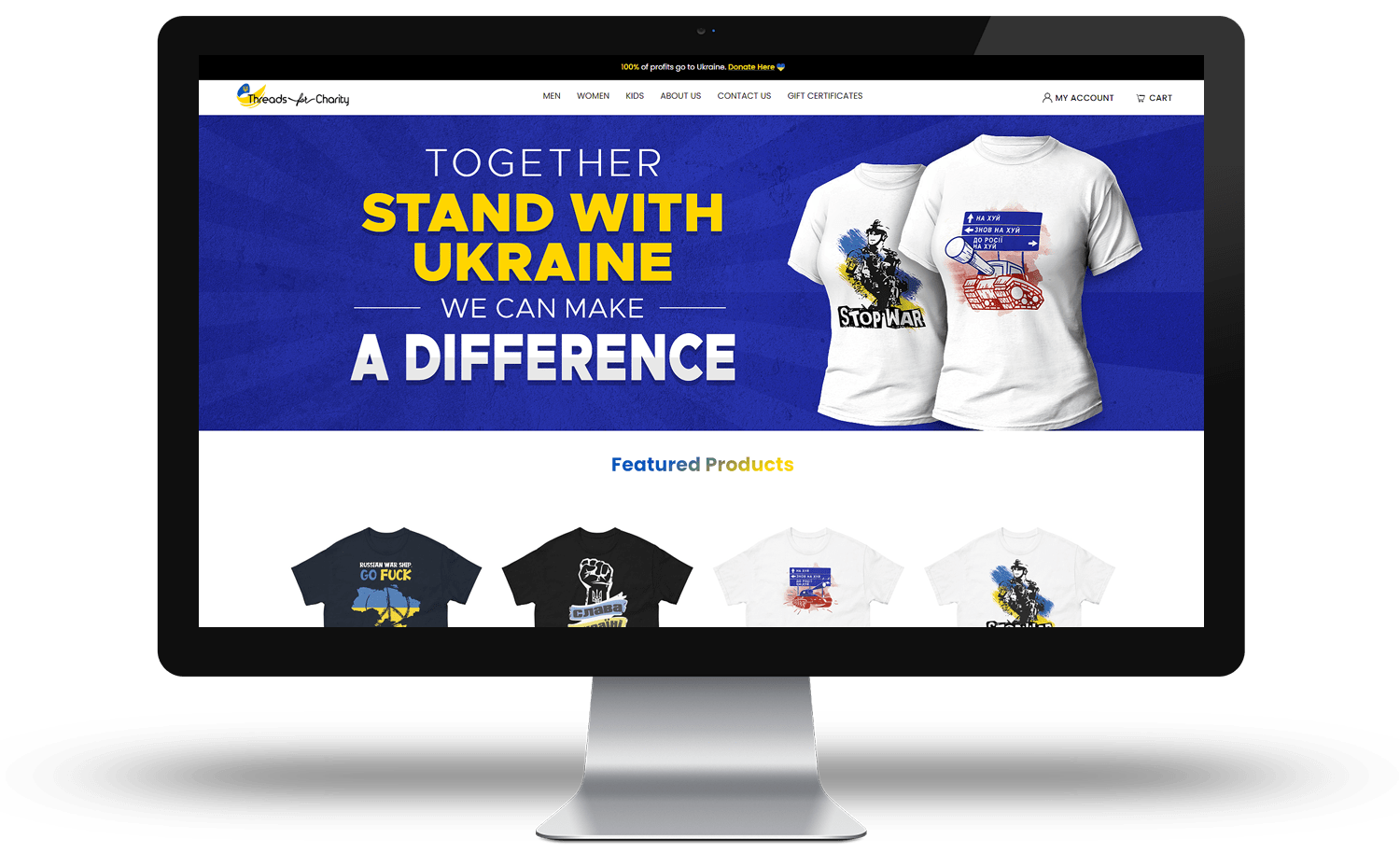 threadsforcharity.com - BigCommerce Design