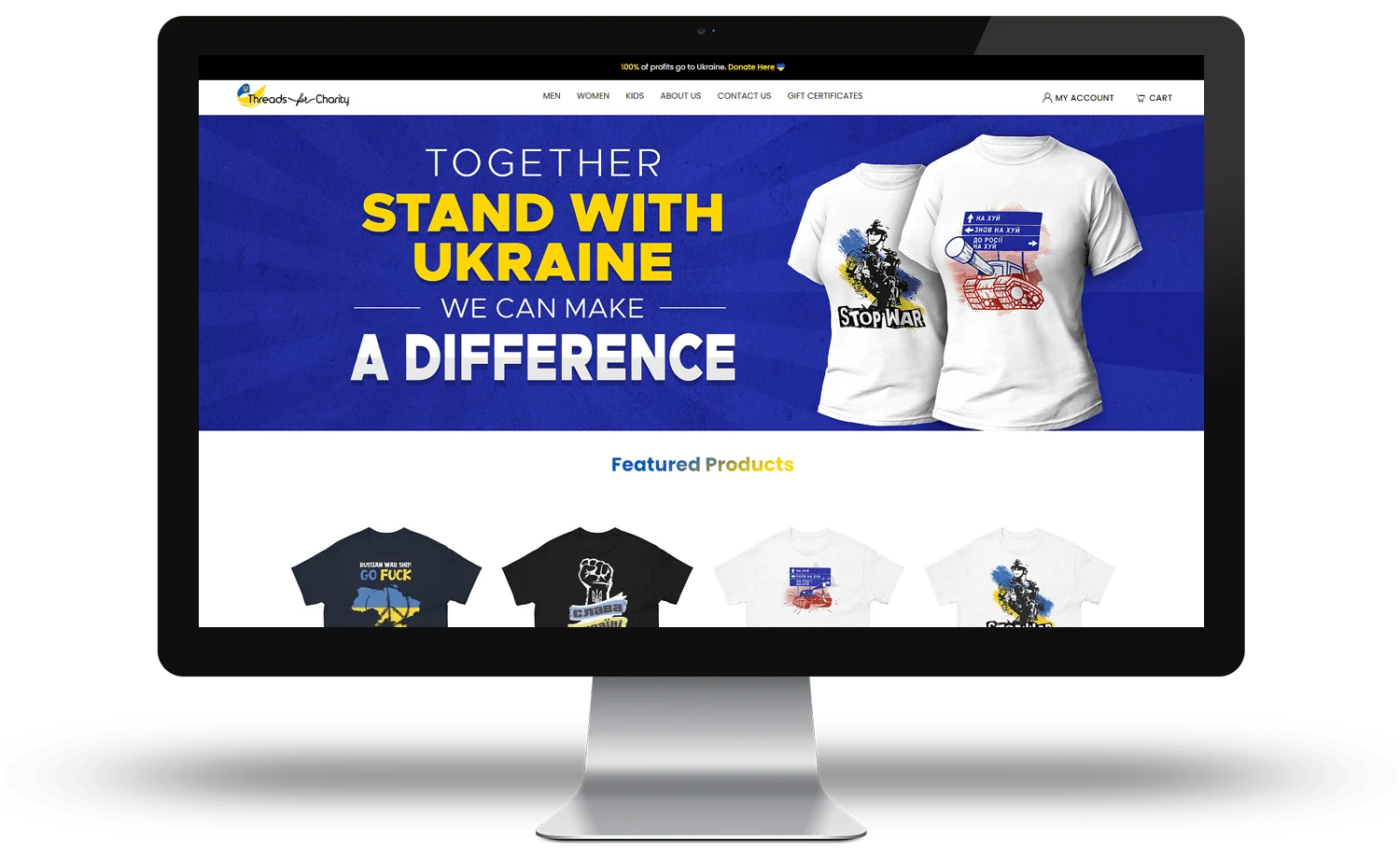 threadsforcharity.com - BigCommerce Design