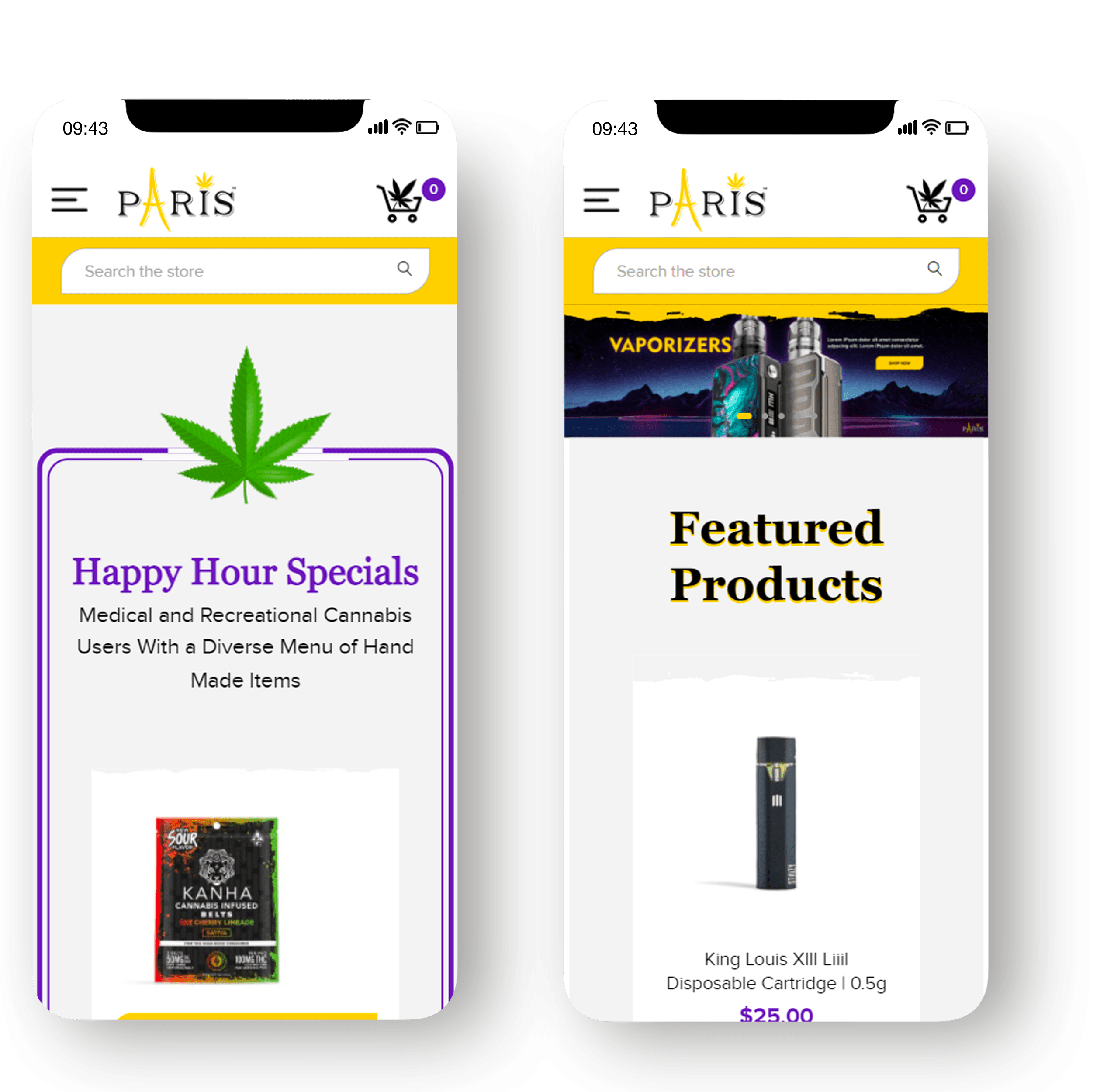 Paris Cannabis - BigCommerce Design and Development