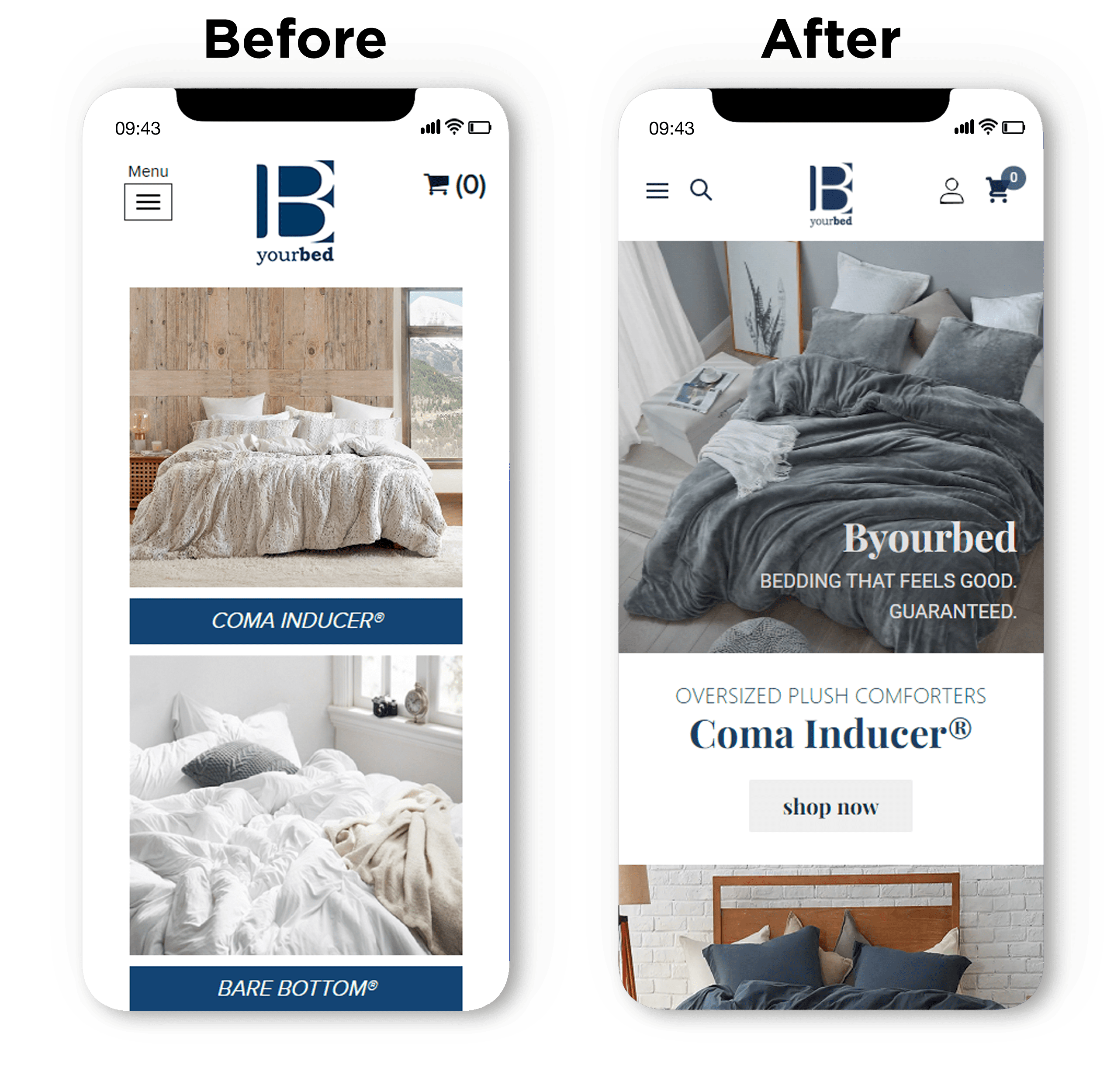 Byourbed - BigCommerce Design and Development