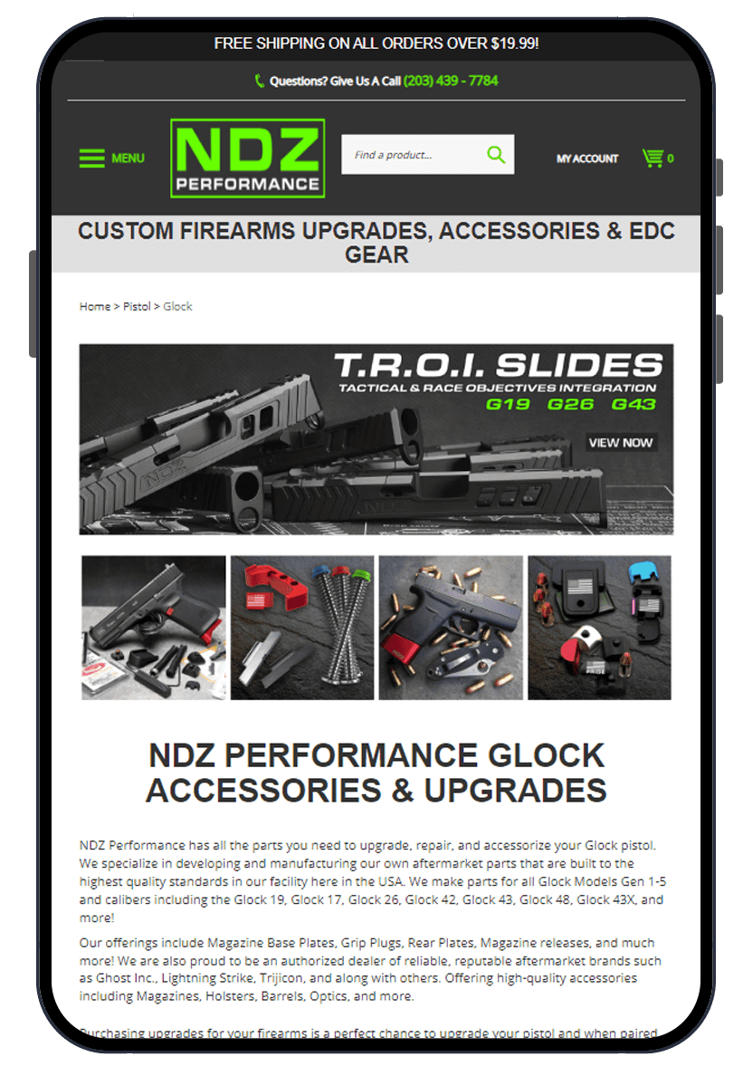 NDZ Performance - BigCommerce Design and Development