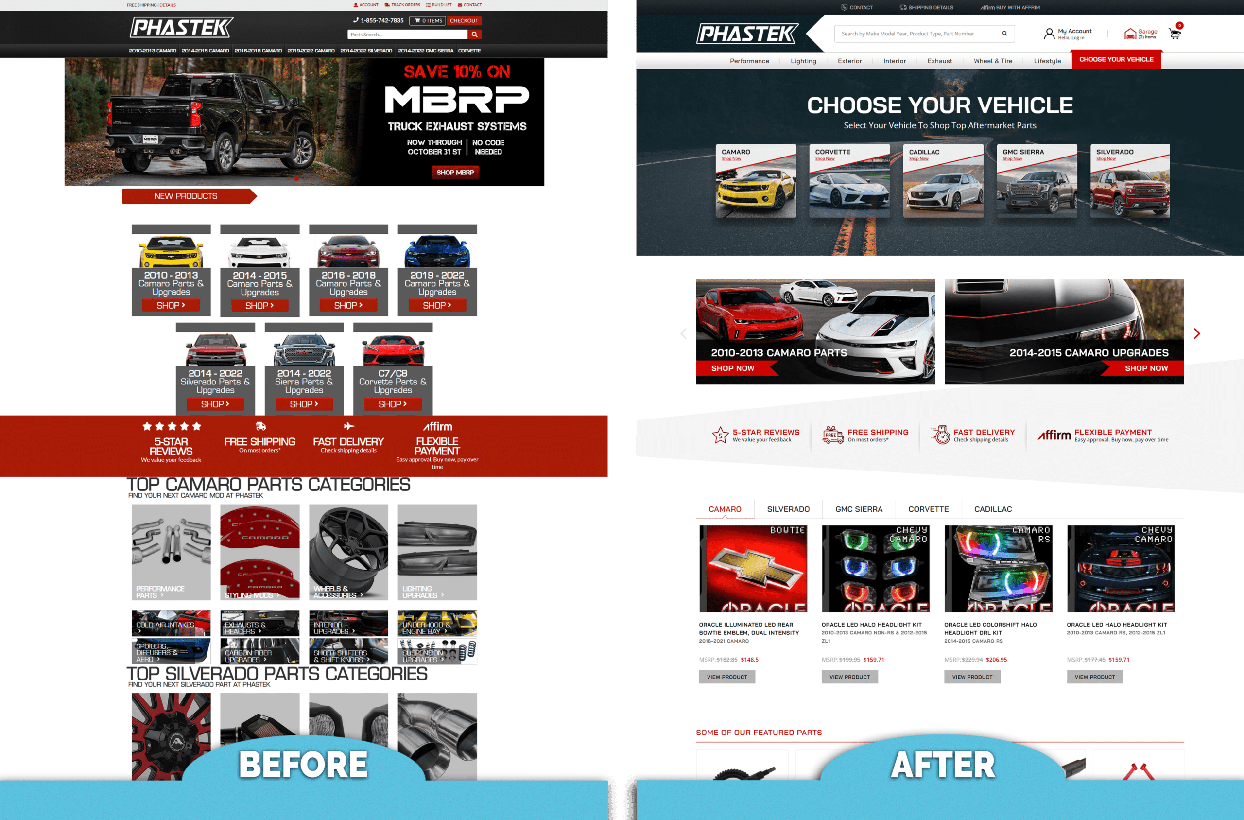 Phastek Performance Store Migration & Redesign