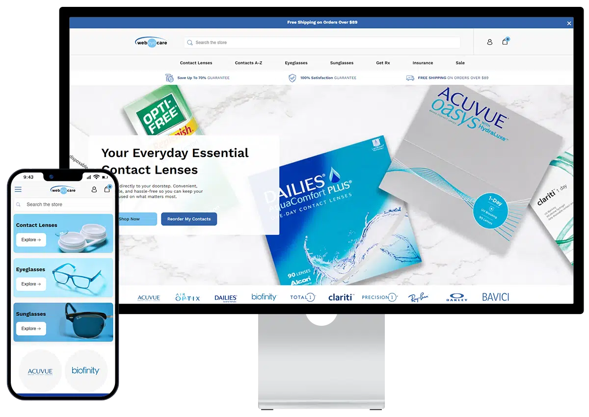 Webeyecare.com - Volusion Design and Development