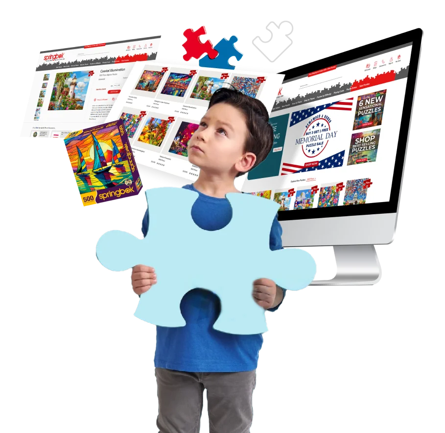 springbok-puzzles bigcommerce website re-design