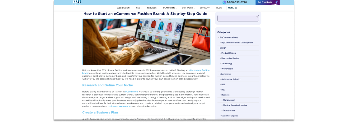 MAK Digital blog on how to start a eCommerce fashion Brand