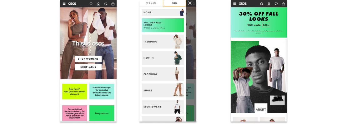 ASOS Mobile-Friendly Website