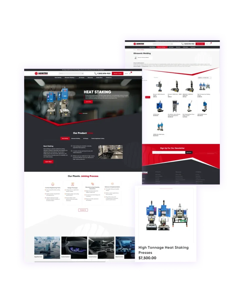 Sonitek BigCommerce Website Redesign