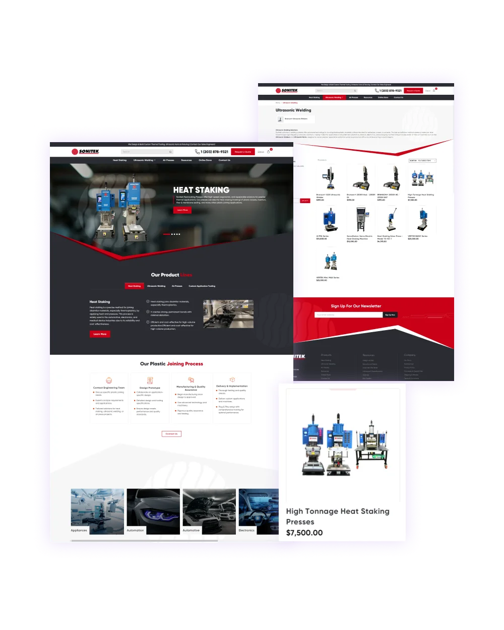 Sonitek BigCommerce Website Redesign