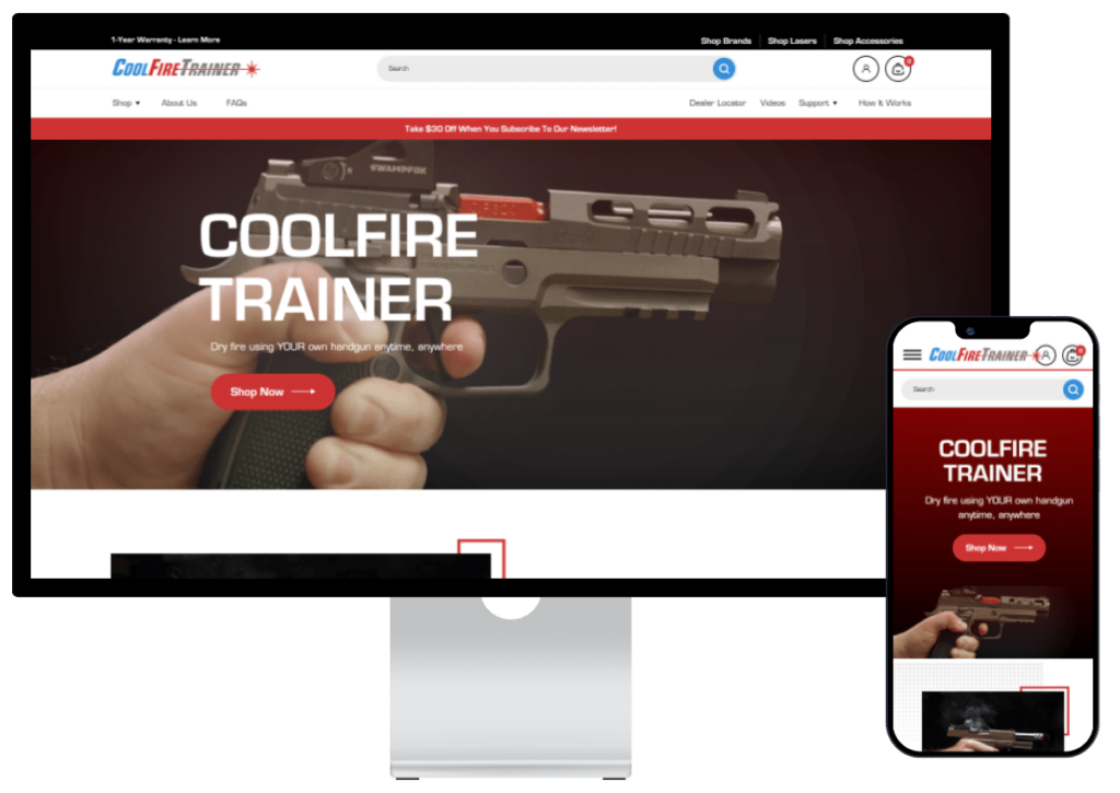 Coolfire Trainer BigCommerce Website Redesign Case Study