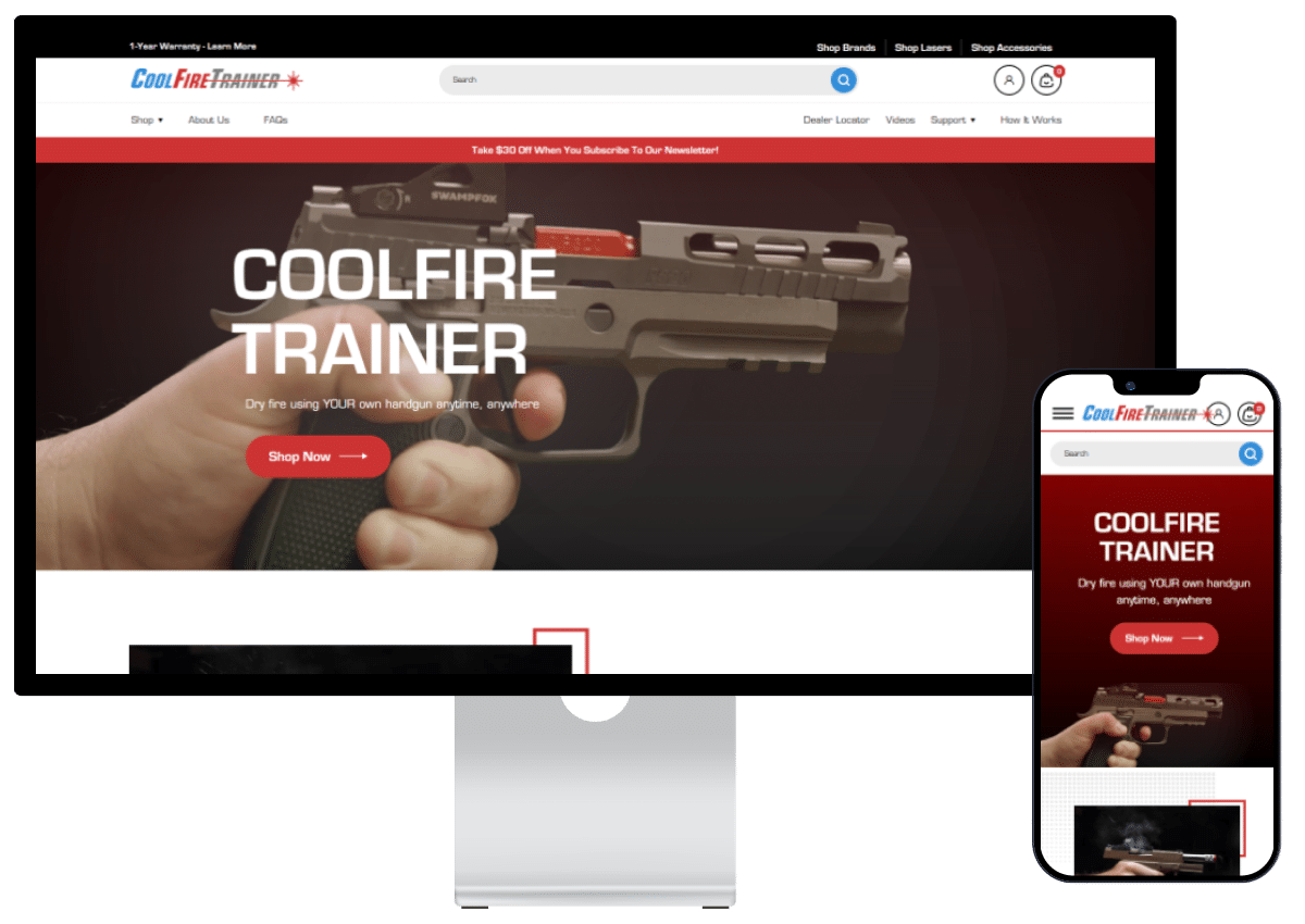 Coolfire Trainer BigCommerce Website Redesign Case Study