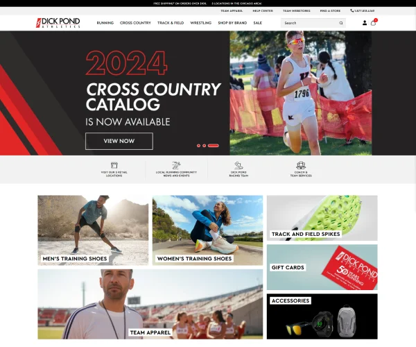 Portfolio: Magento Development Services for dickpondathletics.com