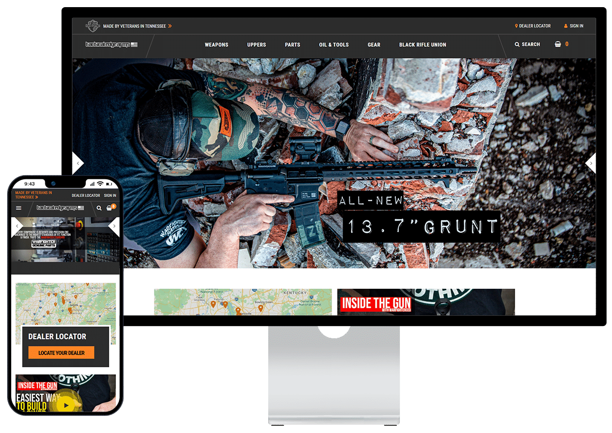 Tactical-Edgearms Volusion to BigCommerce Migration and Re-Design