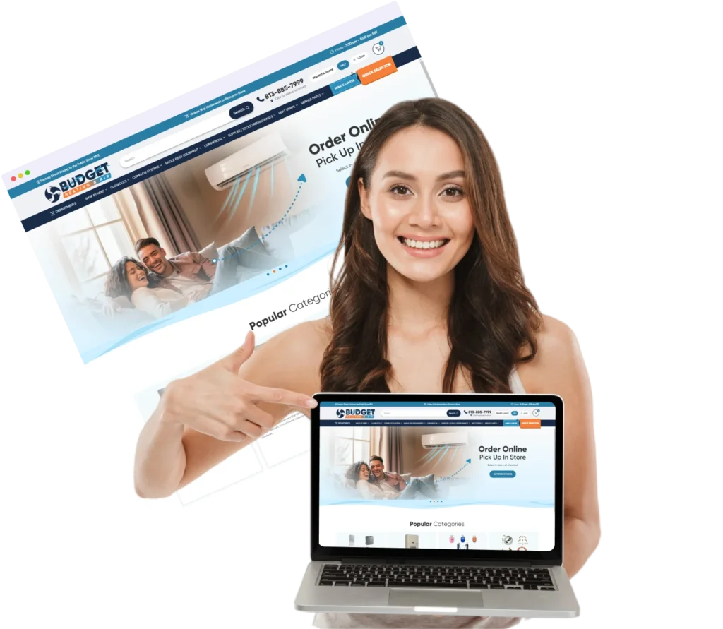 BudgetHeating.com BigCommerce Website Redesign