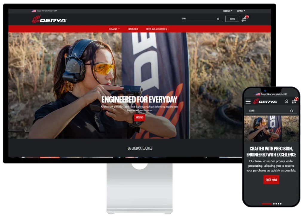 Derya Arms BigCommerce Website Design & Build Case Study