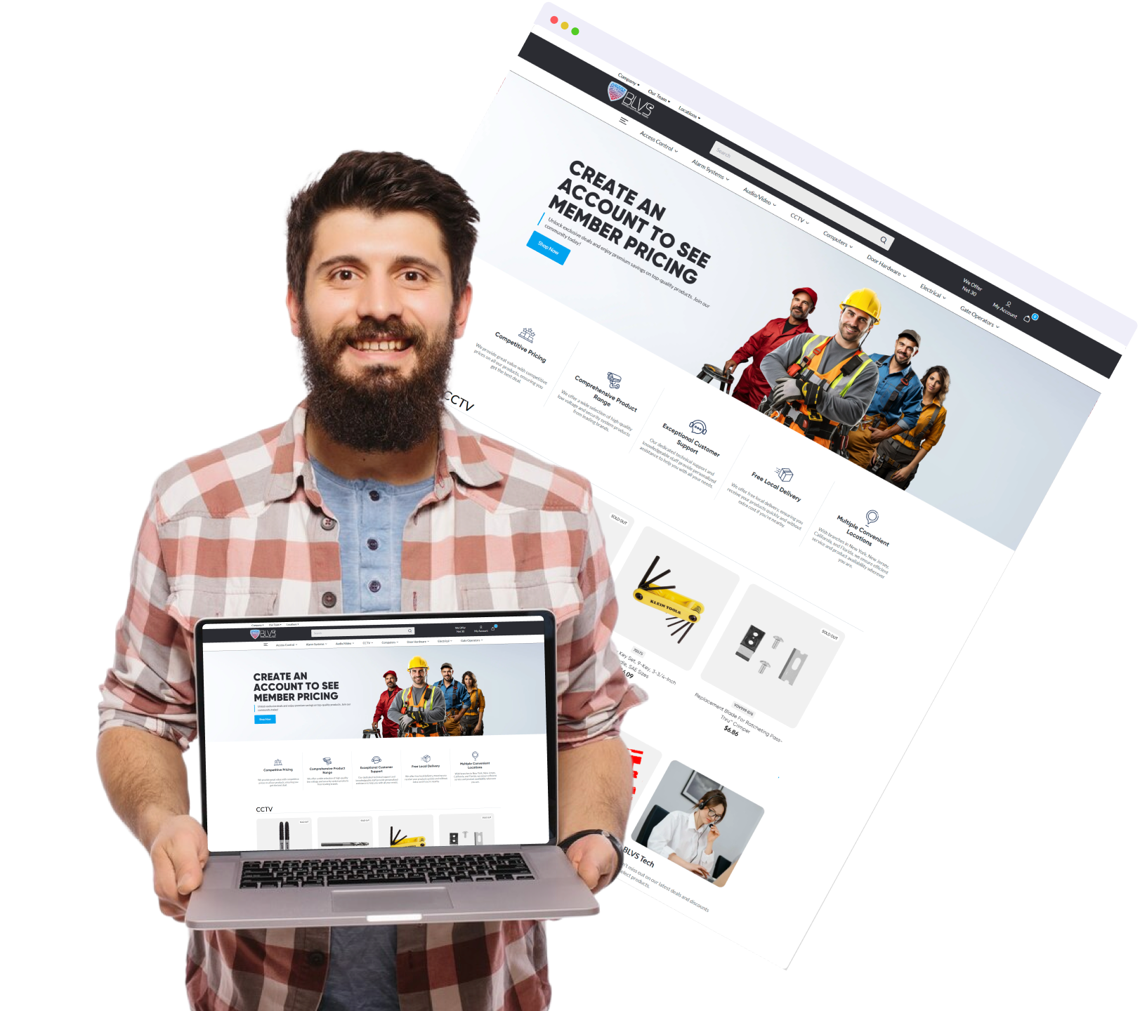 blvs.com BigCommerce Website Redesign