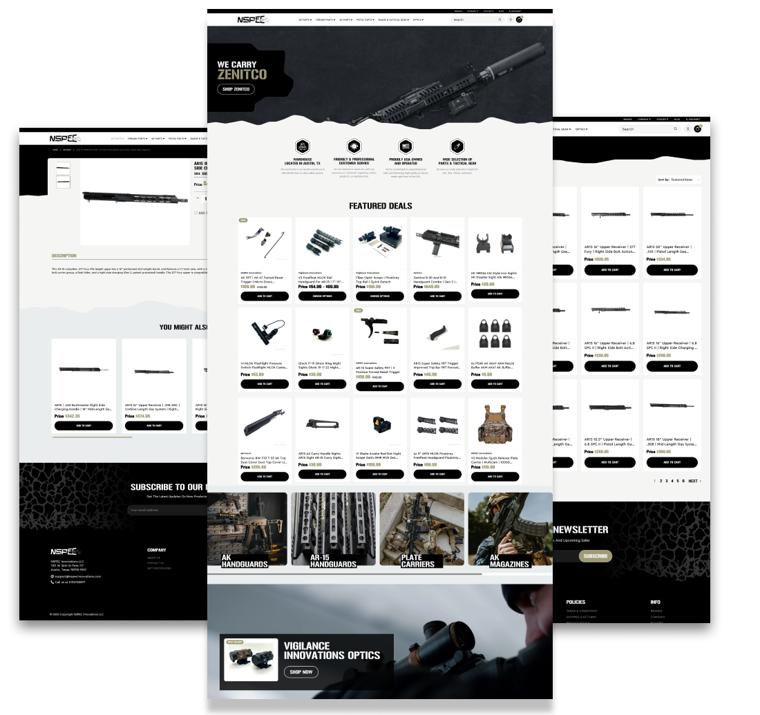 NSPEC Innovations Launches with BigCommerce Theme